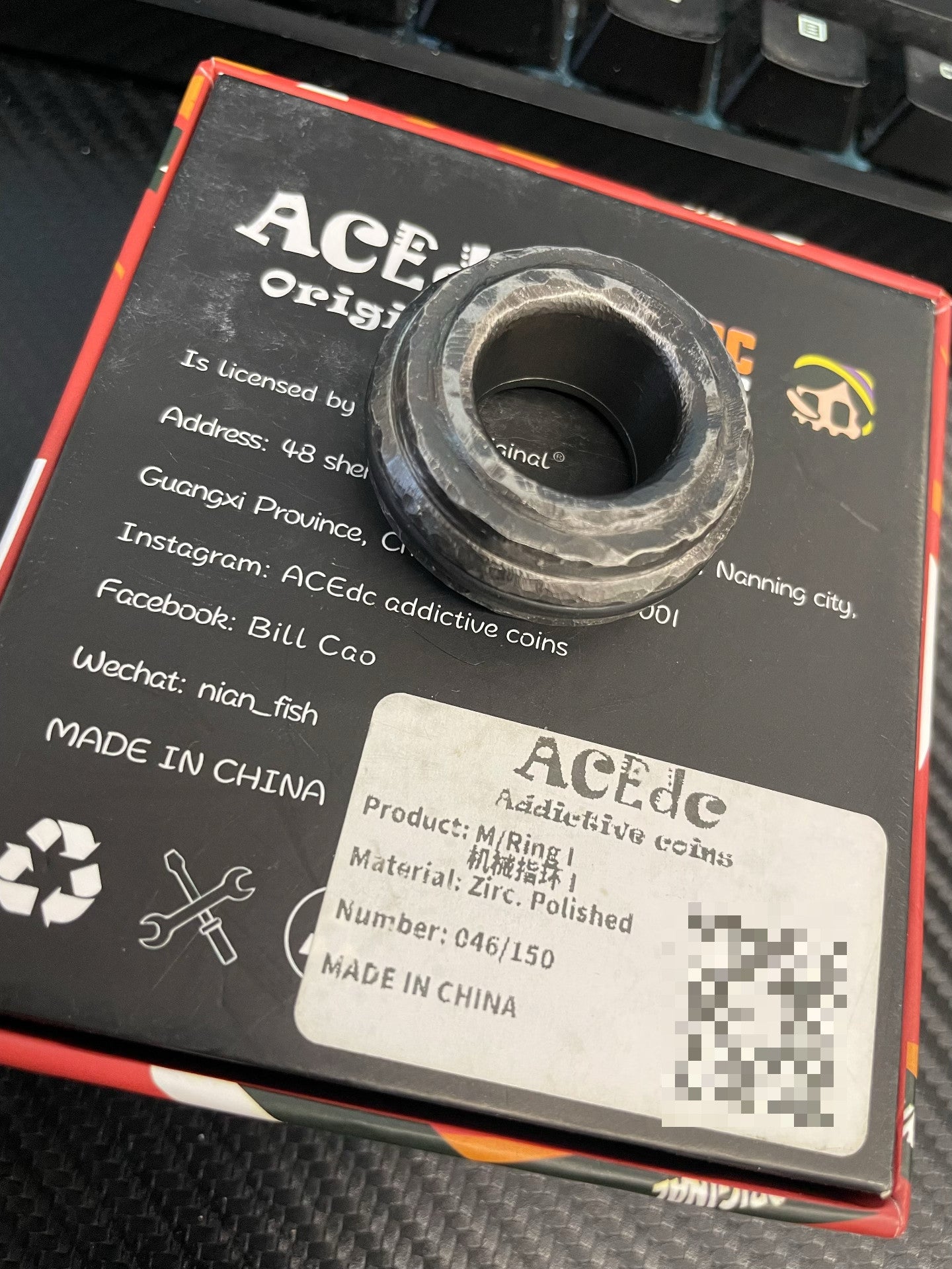 Mechanical Ring Zirconium