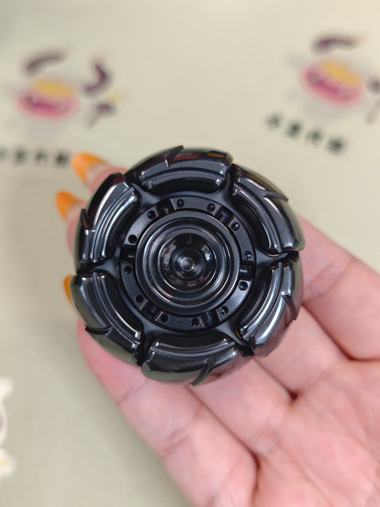GoBiggeR Pillbug Precision Machined Shell-Opening Metal EDC Fidget Spinner Zirconium Polished