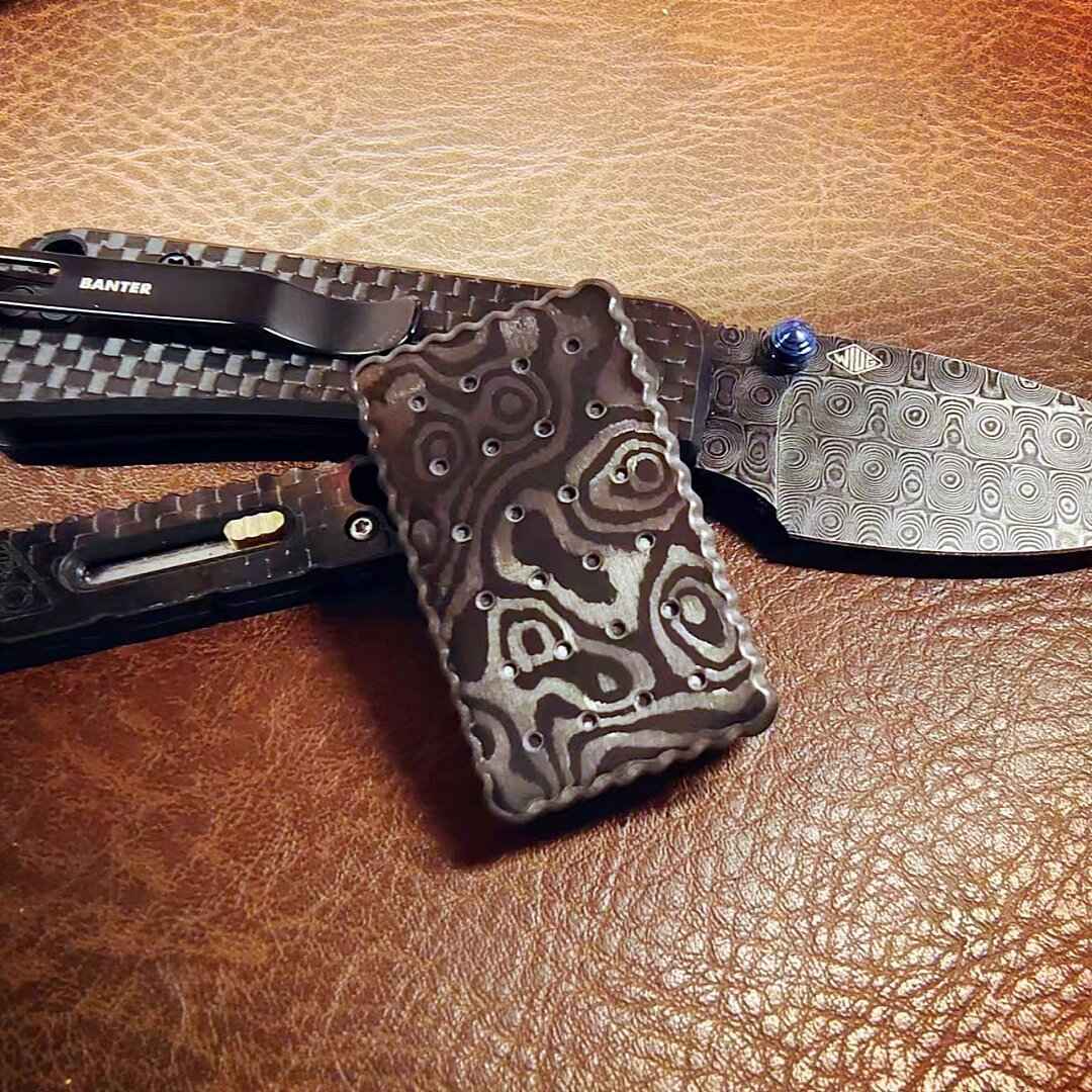 OX Slider Carbon Damascus