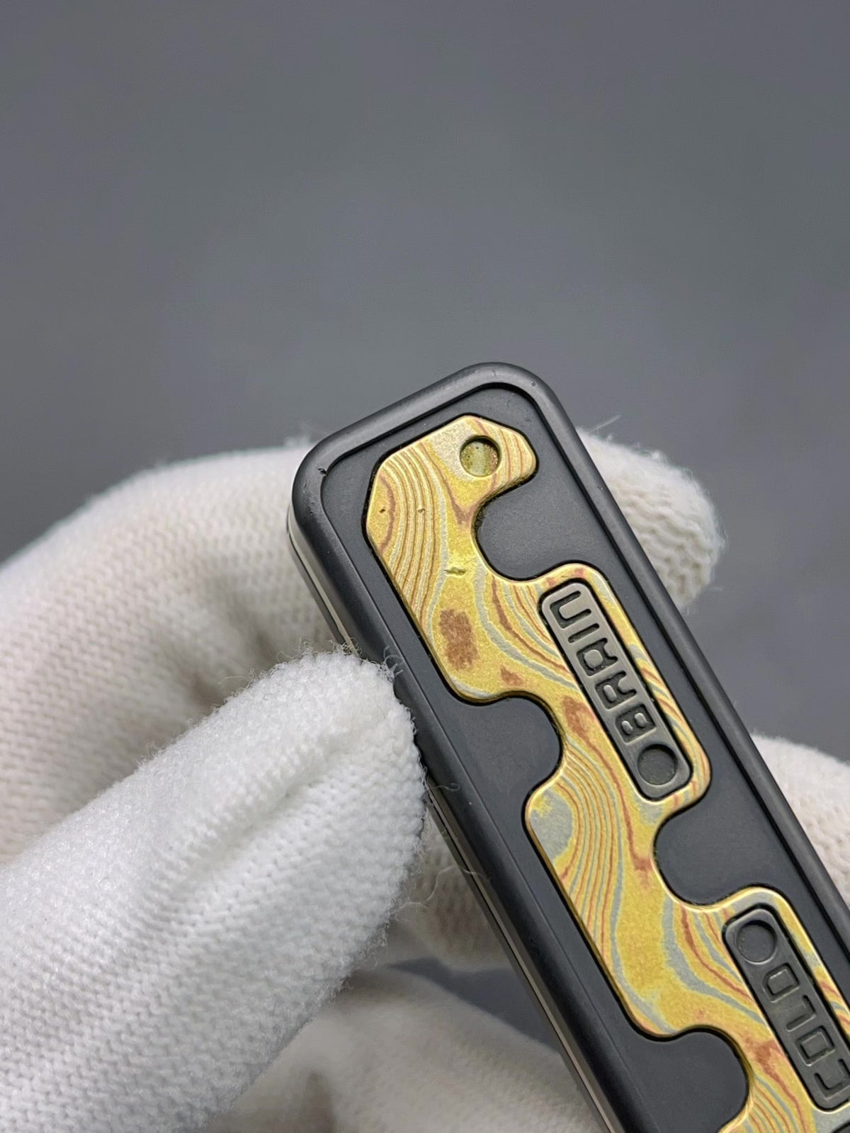 Snake Zirconium Mokume Stainless Steel PEEK