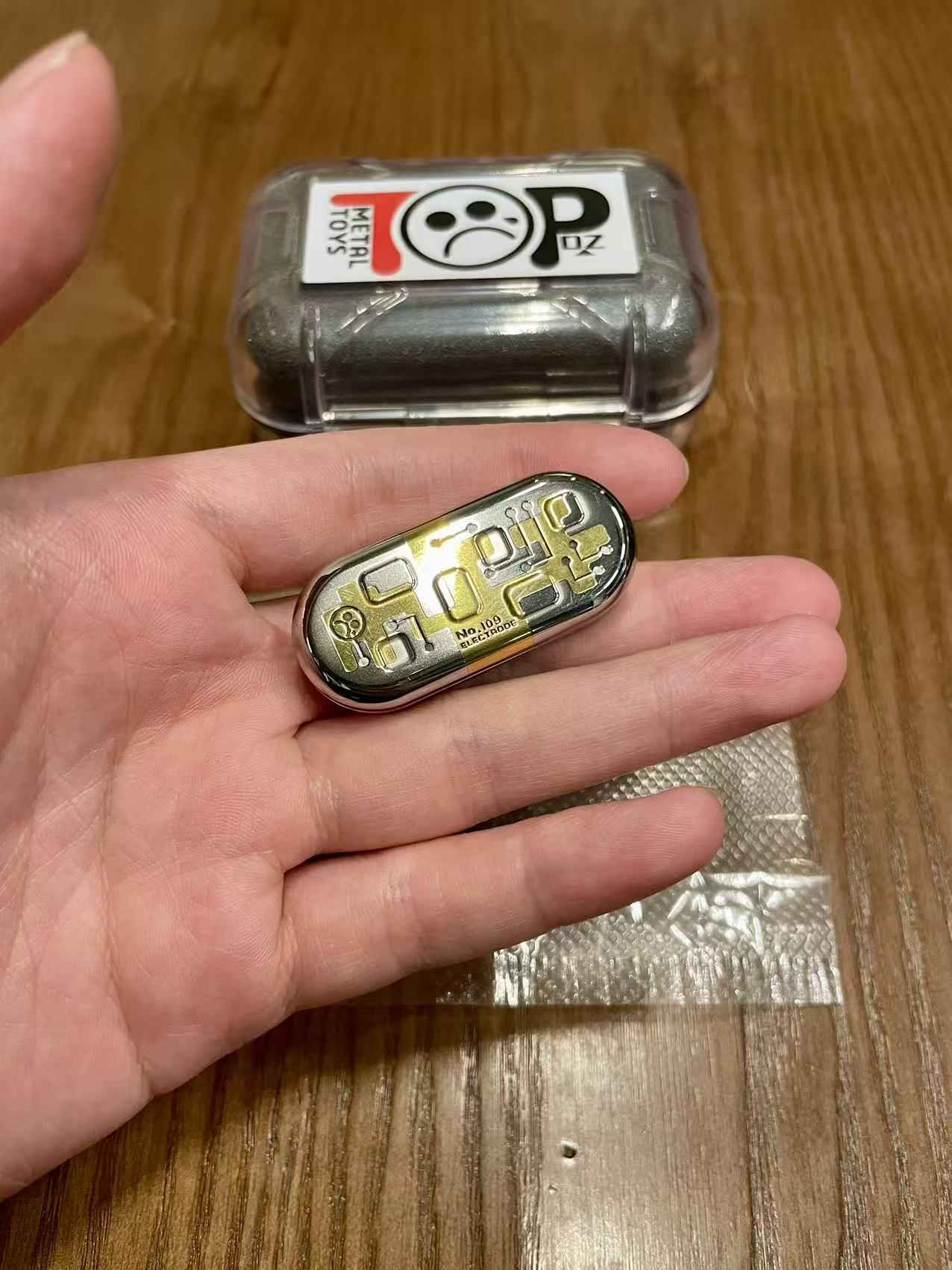 DZ Top B Precision Machined Mechanical Detent EDC Fidget Slider Brass