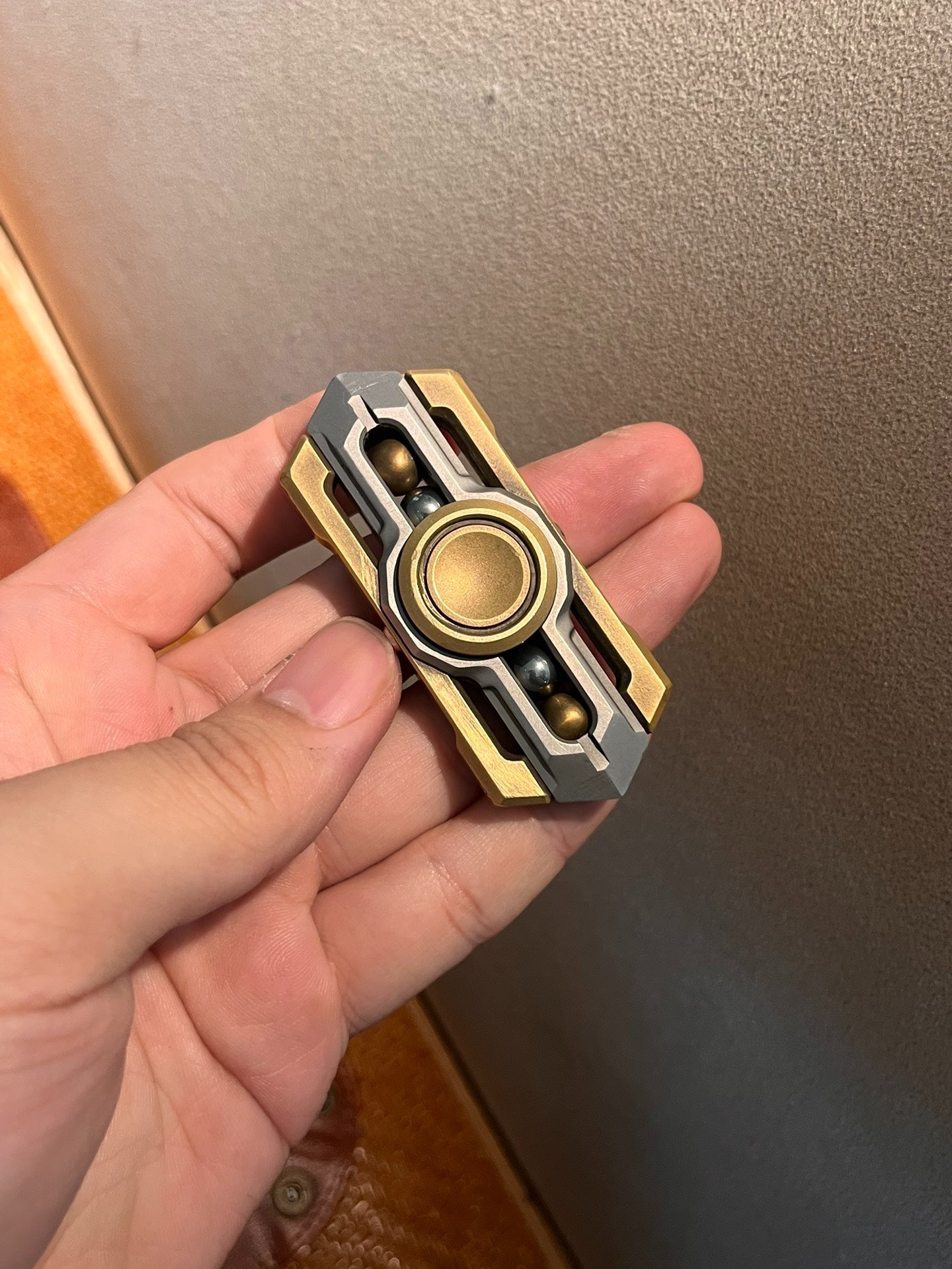 BAR Armored Knight Fidget Spiner Brass