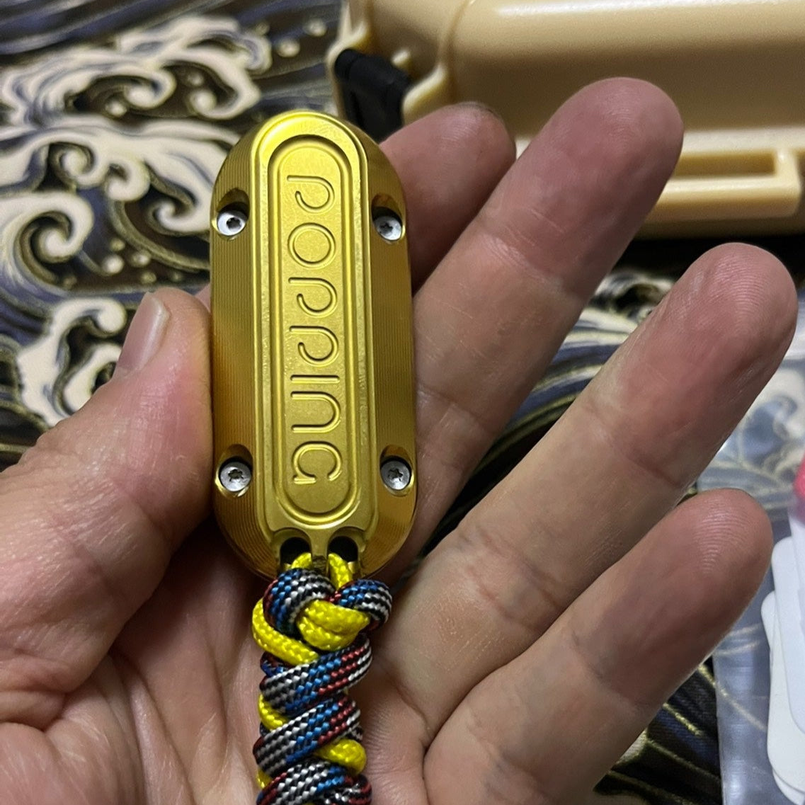 Popping The God of Fortune Stainless steel (Gold-plated)