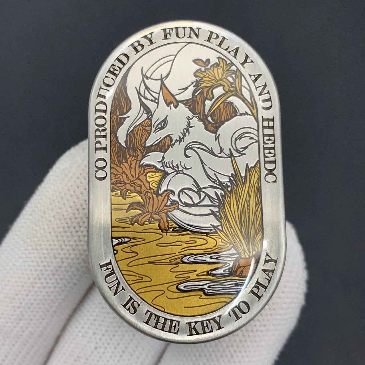 HE EDC Ling Yun 3.0 funy Stainless Steel Resin-Sealed