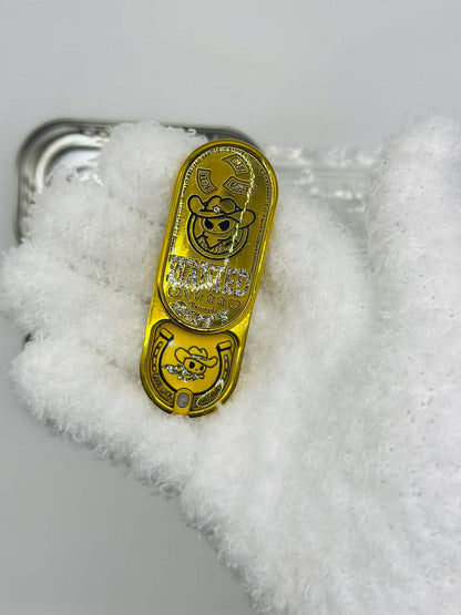 Cowboy Stainless Steel Gold Plated Resin-Sealed