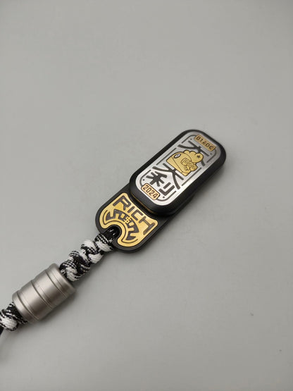 Soap Slider Engraving 666 Stainless Steel