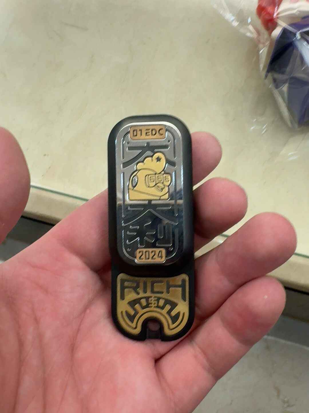 Soap Slider Engraving 666 Stainless Steel