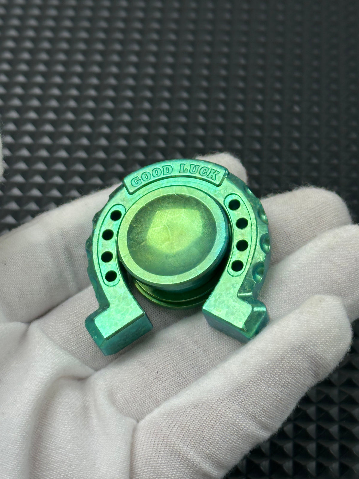 Lucky Horseshoe Crystallized Titanium