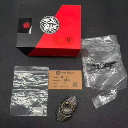 Dark Shell Opening Stainless Steel Distressed