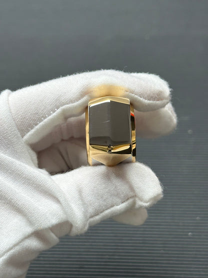 Mighty Tiger Stainless Steel Gold Plated Polished