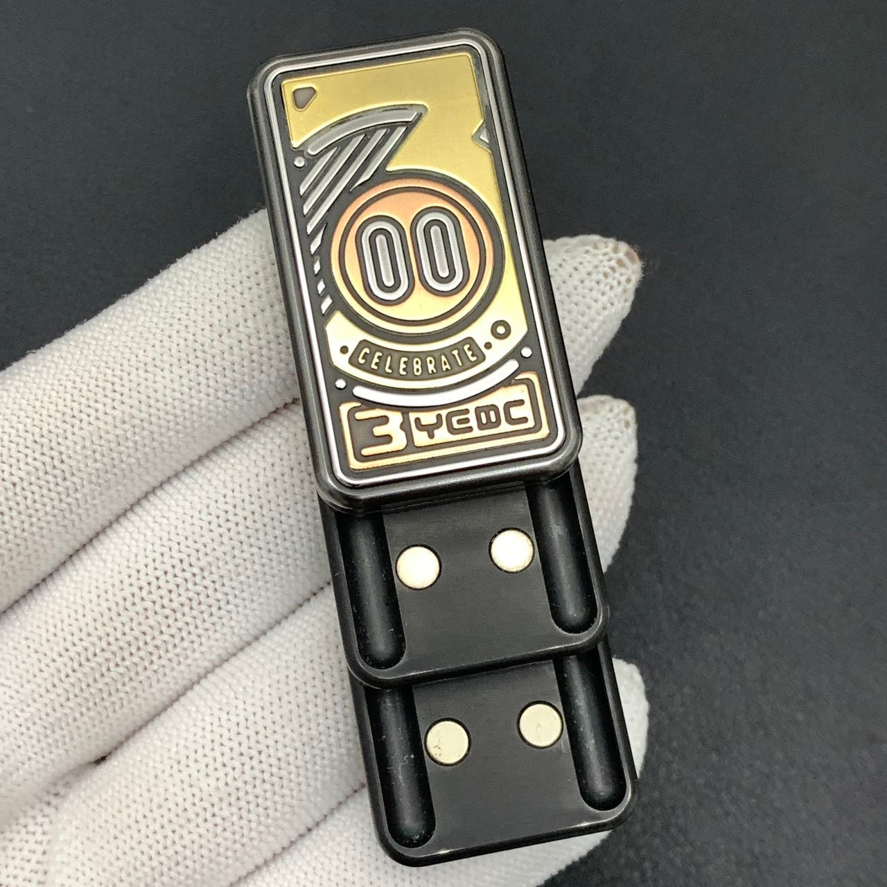3rd Anniversary Golden Pig Stainless Steel