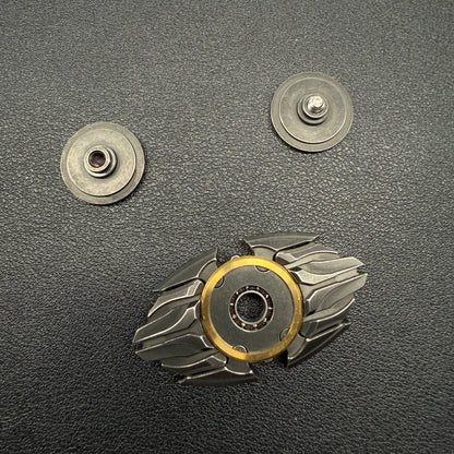 Dark Shell Opening Stainless Steel Distressed