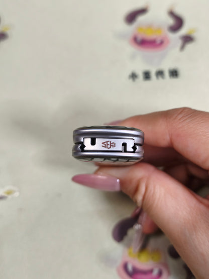 Blade Edge Python Stainless Steel Engraved