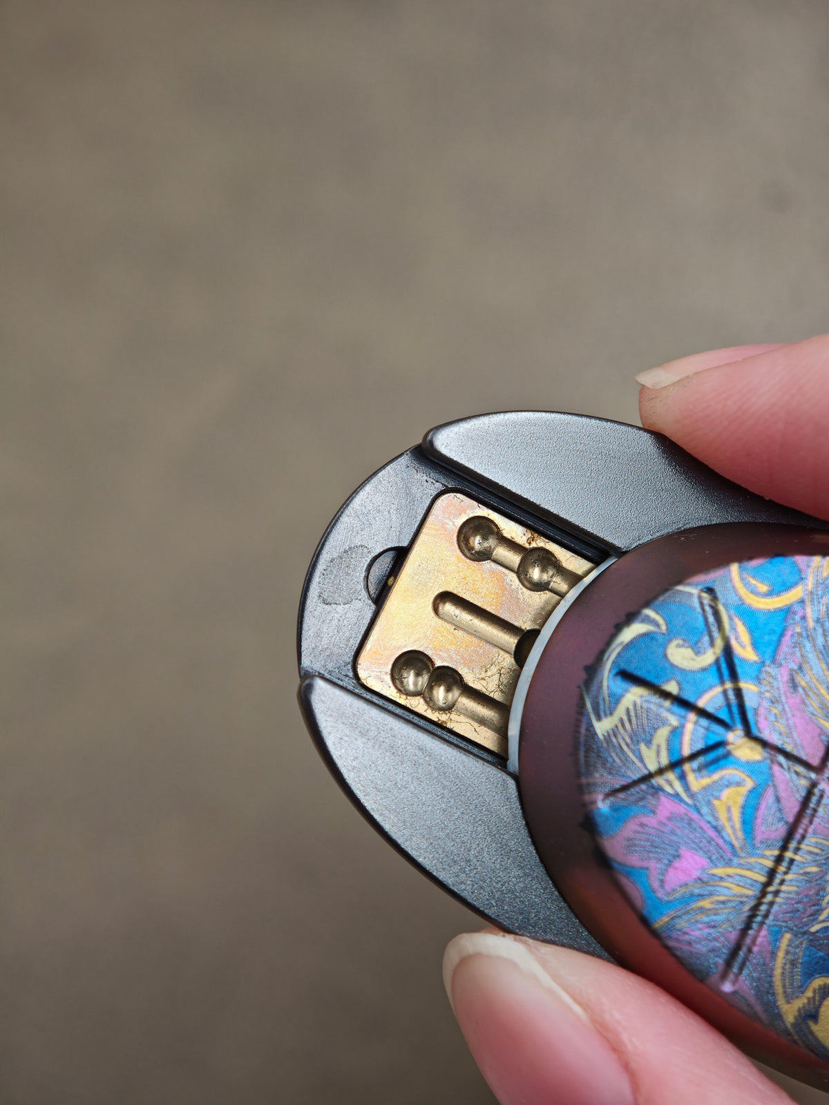 Jingle Beetle Zirconium Engraved