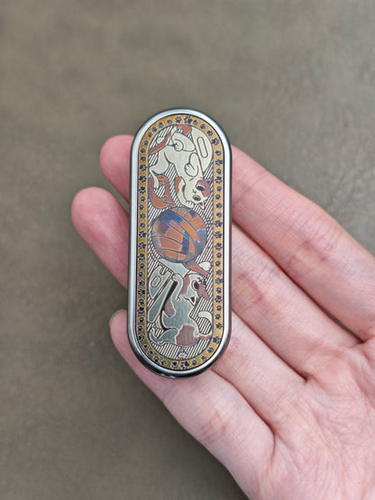 Ming Yin Titanium Engraved