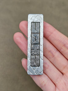 Choc Titanium Stone Textured Engraved
