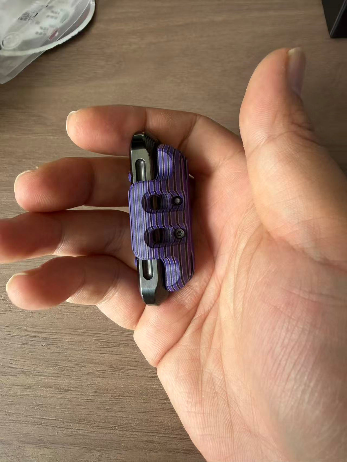 EXOSKELETON G10 Pink Purple Black Bone Core Stainless Steel