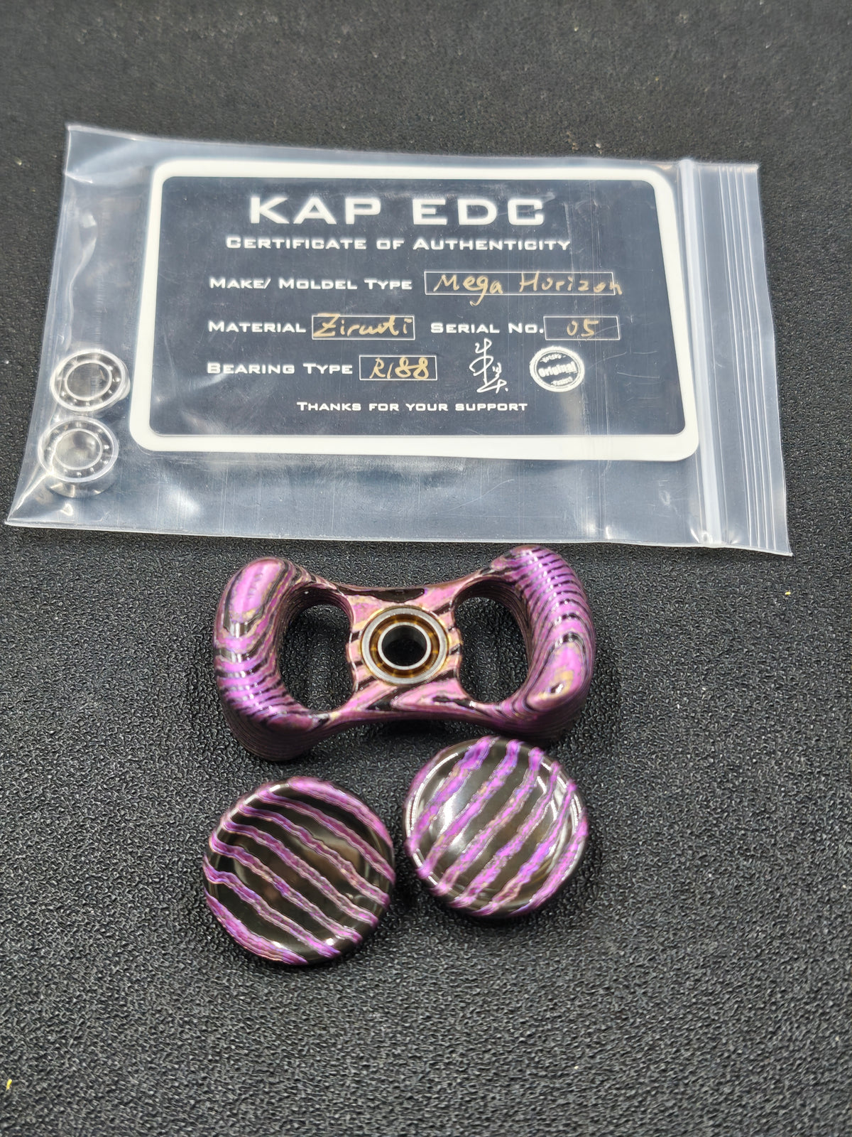 Two-Leaf Horizon Mega Zircuti Color-Anodized