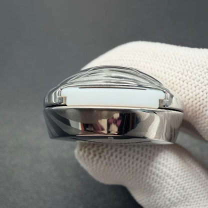 Jingle Beetle Damasteel Etched Polished