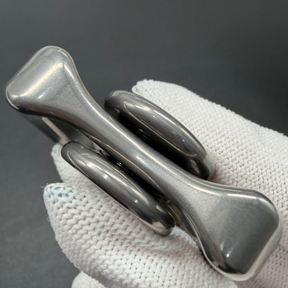Two-Leaf Horizon Stainless Steel Stonewashed
