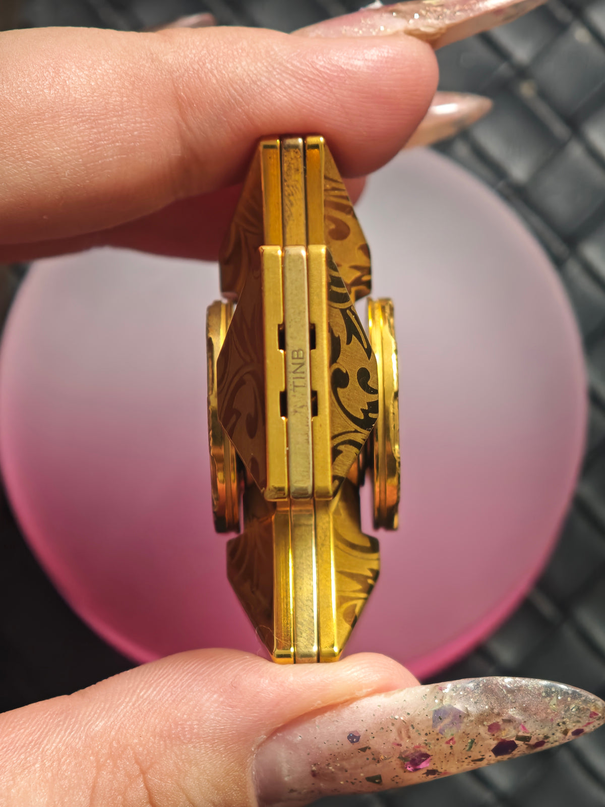 Malta Cross Stainless Steel Gold Plated Engraved