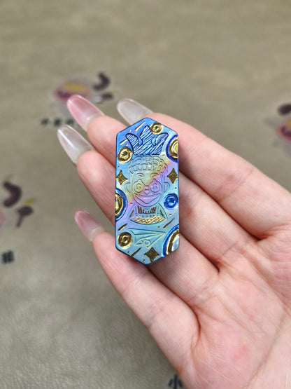 Plane Titanium Engraved