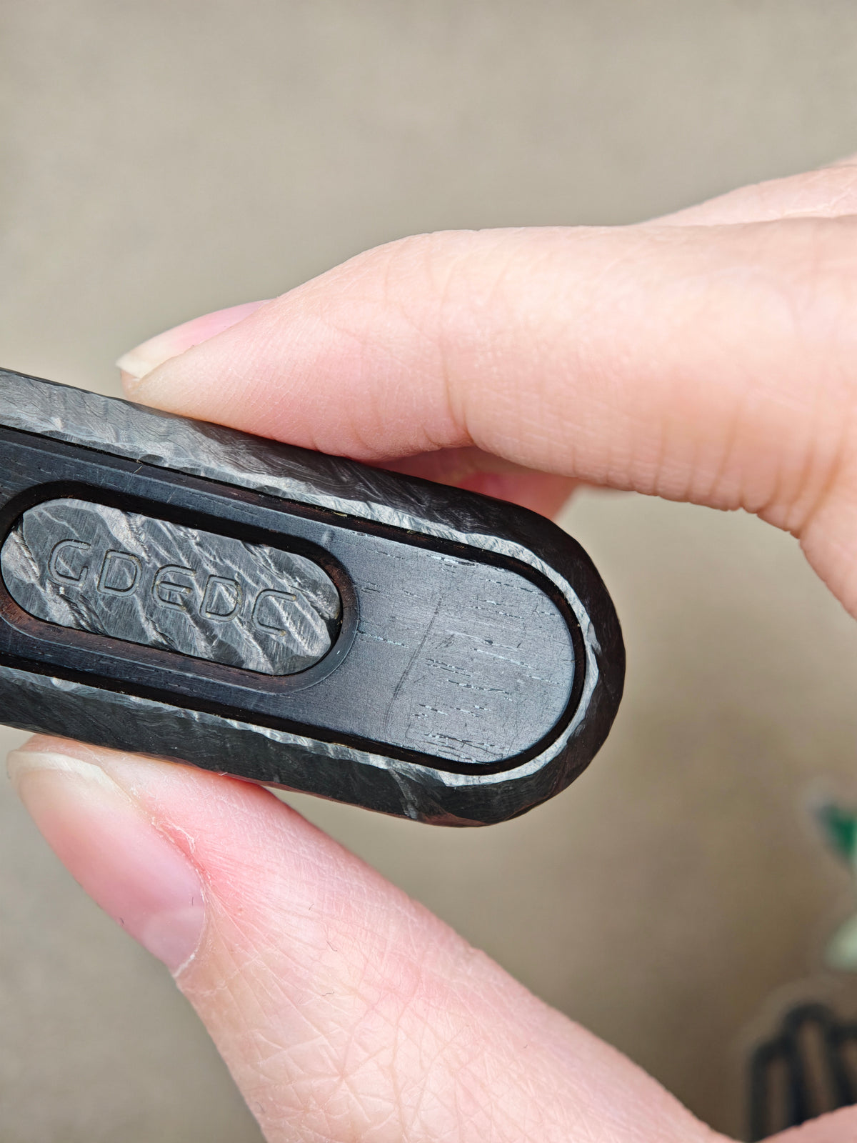 Lucky Draw Zirconium Stone Textured Engraved
