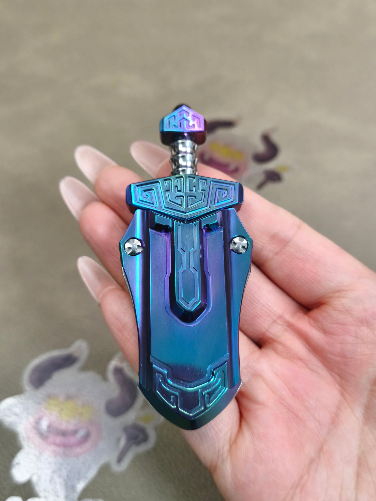 Taia Sword Zirconium Oil Slick