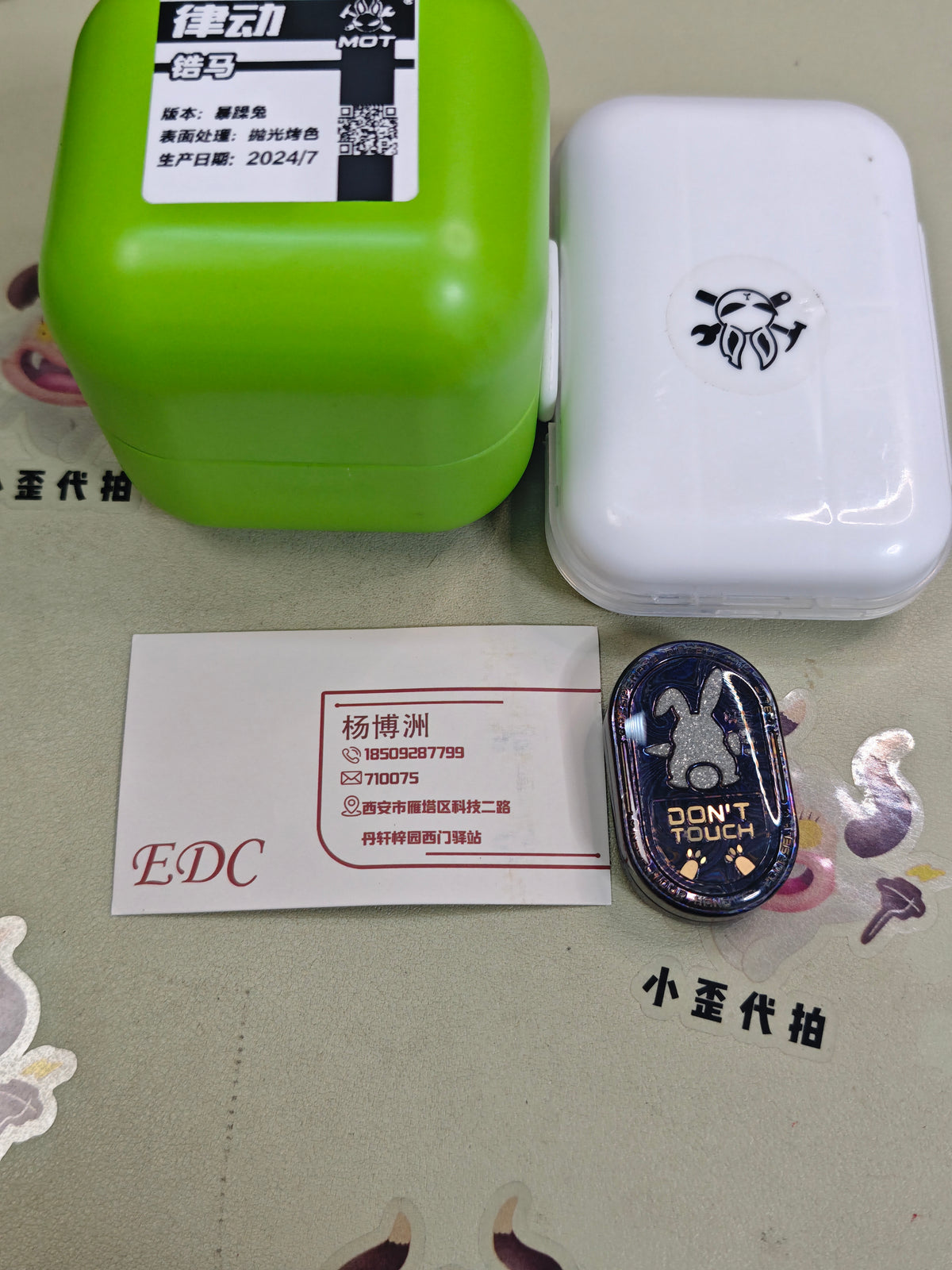 Grumpy Rabbit Rhythm Zircuti Resin-Sealed