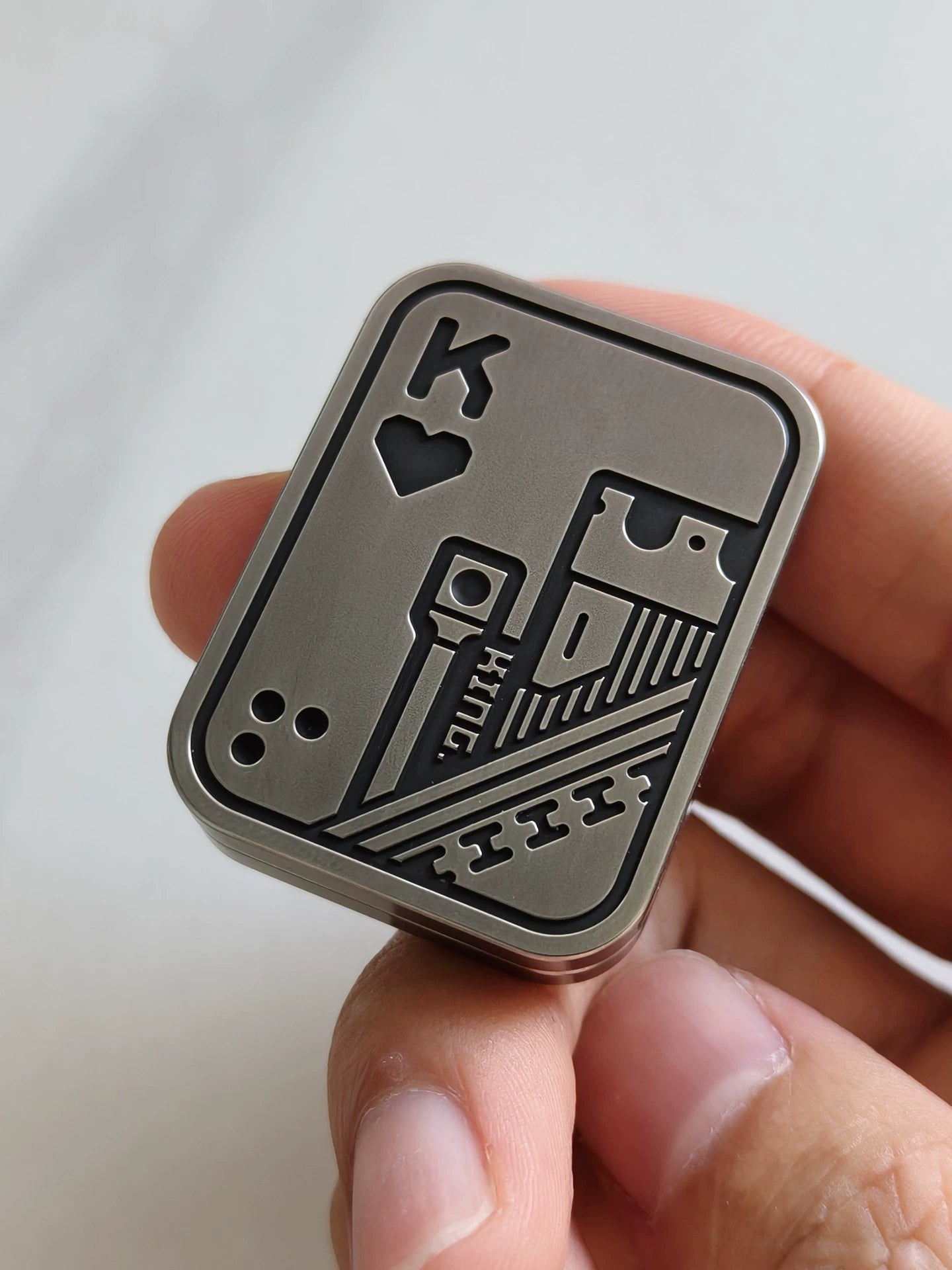 Poker Shuffle Stainless Steel