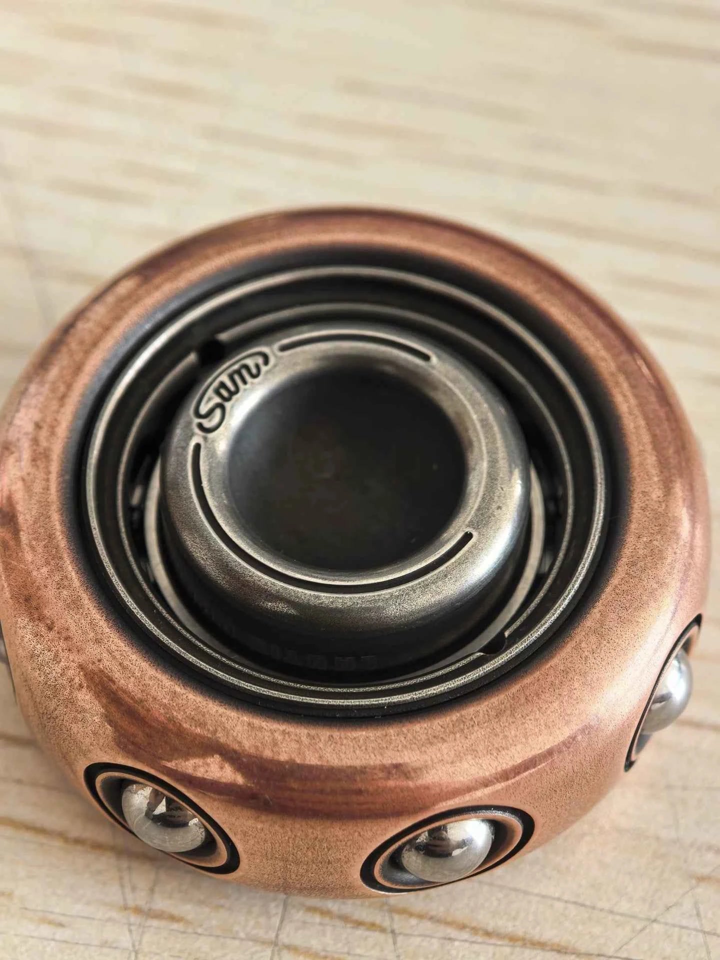 Sam Ring Spinner Stainless Steel+Brass