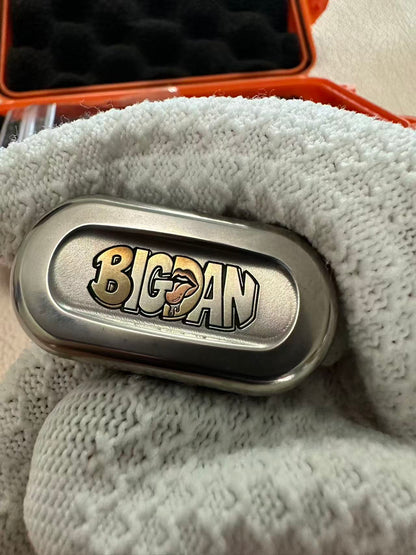 Burn Titanium Engraved
