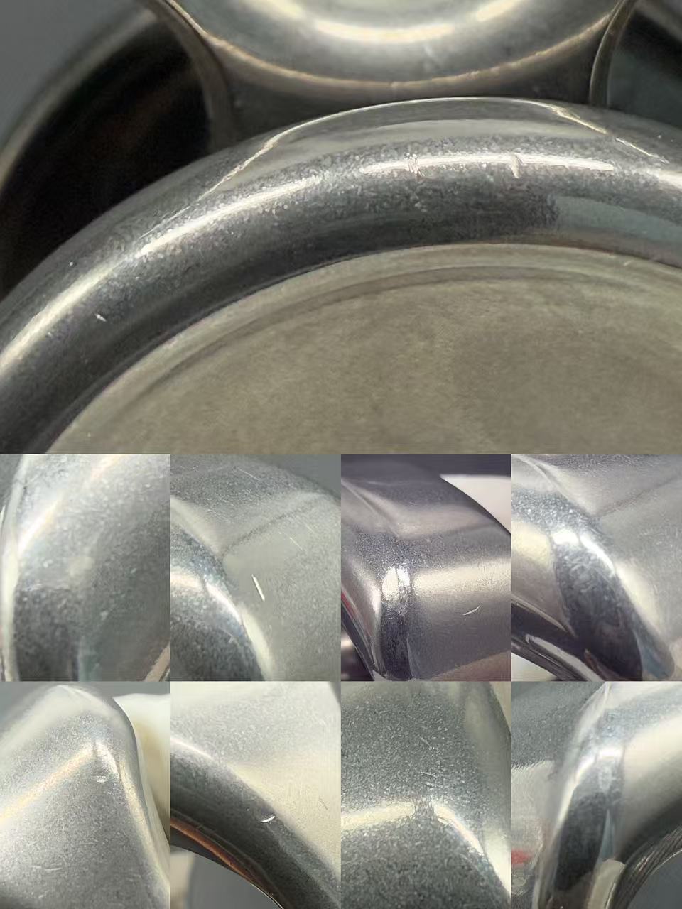 Three-Leaf Horizon Stainless Steel Stonewashed