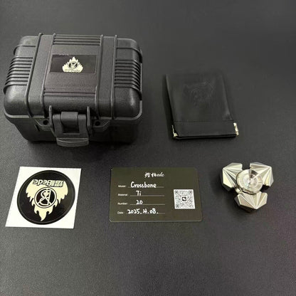 Tri Leaf Crossbone Titanium