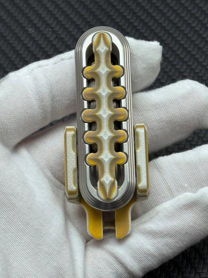 EXOSKELETON G10 Yellow Grey White Bone Core Stainless Steel