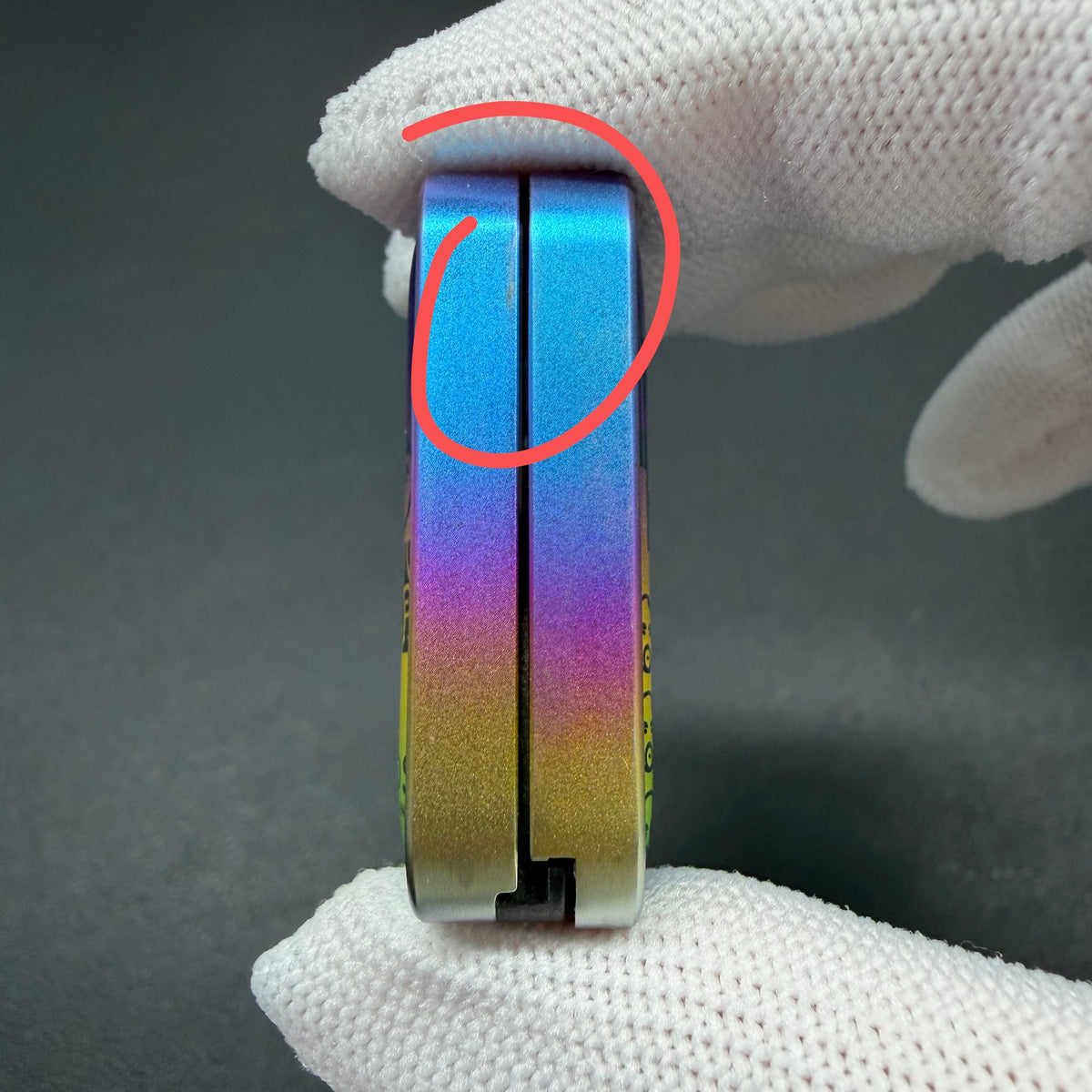 Price Tag Nine Palace Titanium Color-Anodized