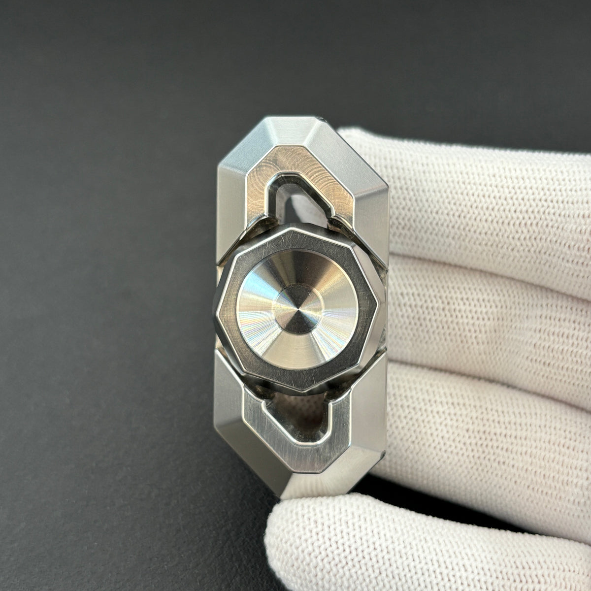 Crystal Twin Leaf Stainless Steel Machine Finished