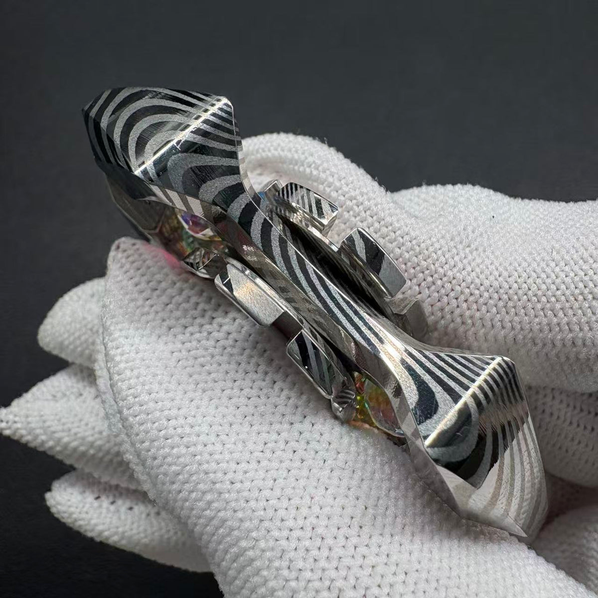 Scorpio Bearing Cap Damasteel