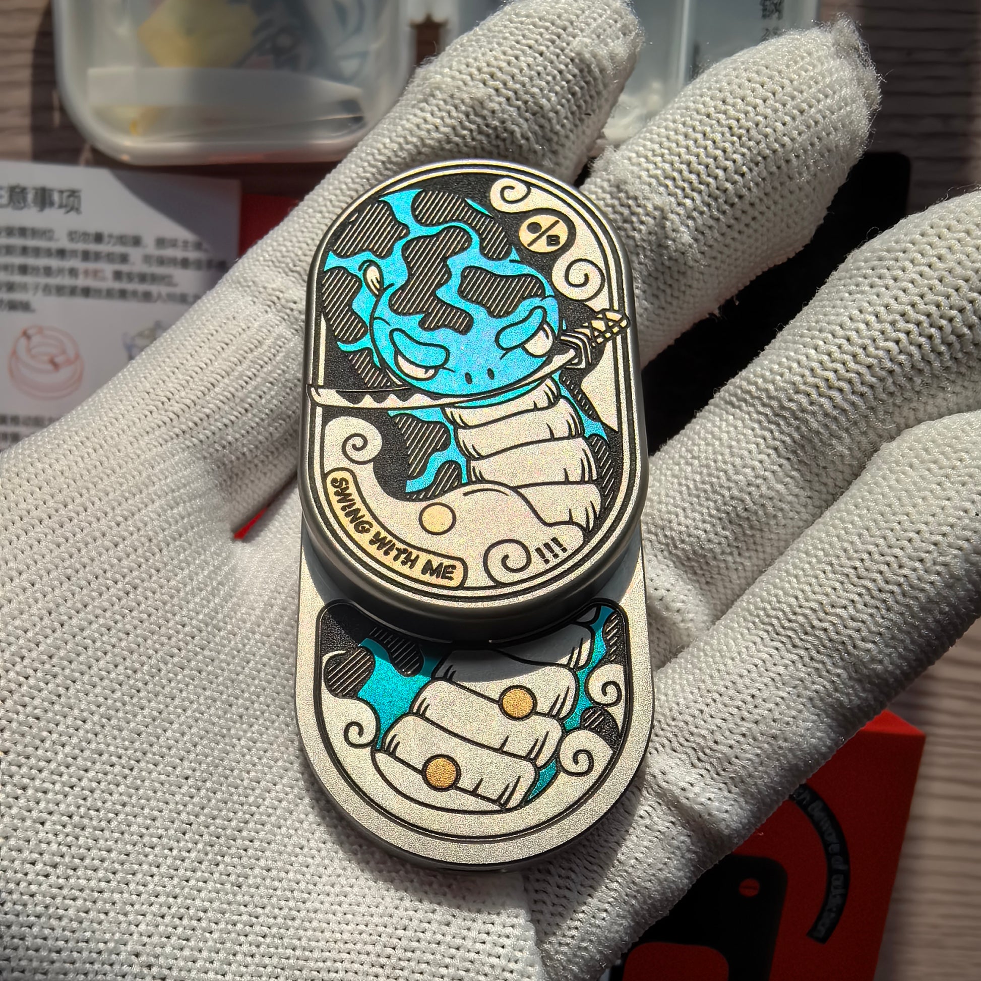 Groove Pro-Fu Yao Colored Titanium-Indigo Mist