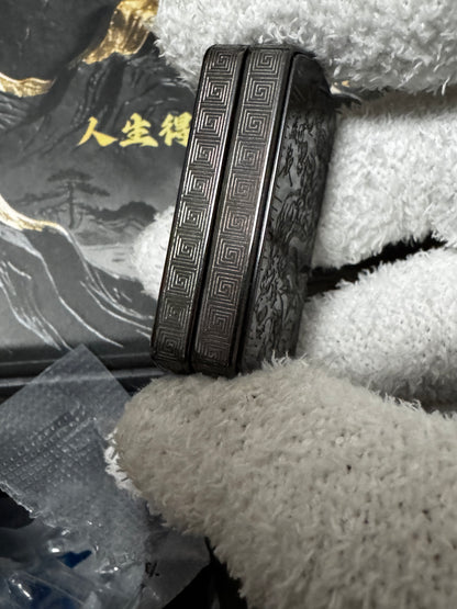 Root Three Zirconium Engraved Polished Limited Edition