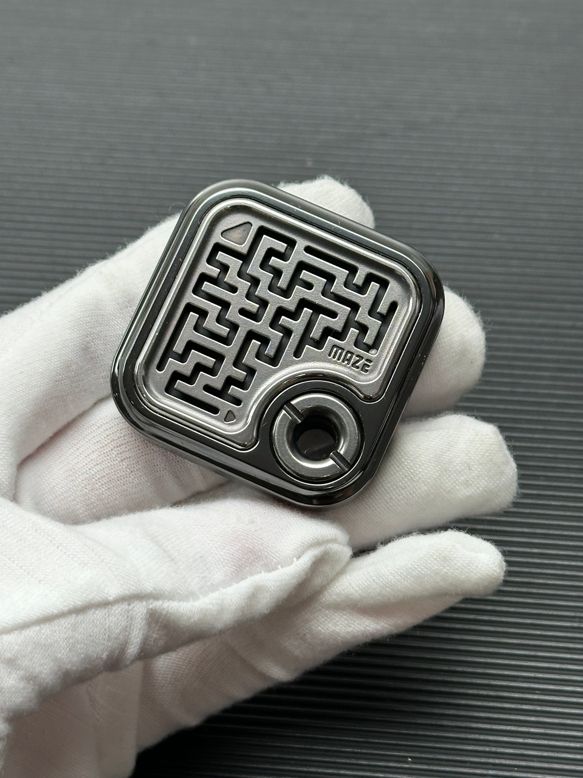 MAZE BLOCK Zirconium Polished