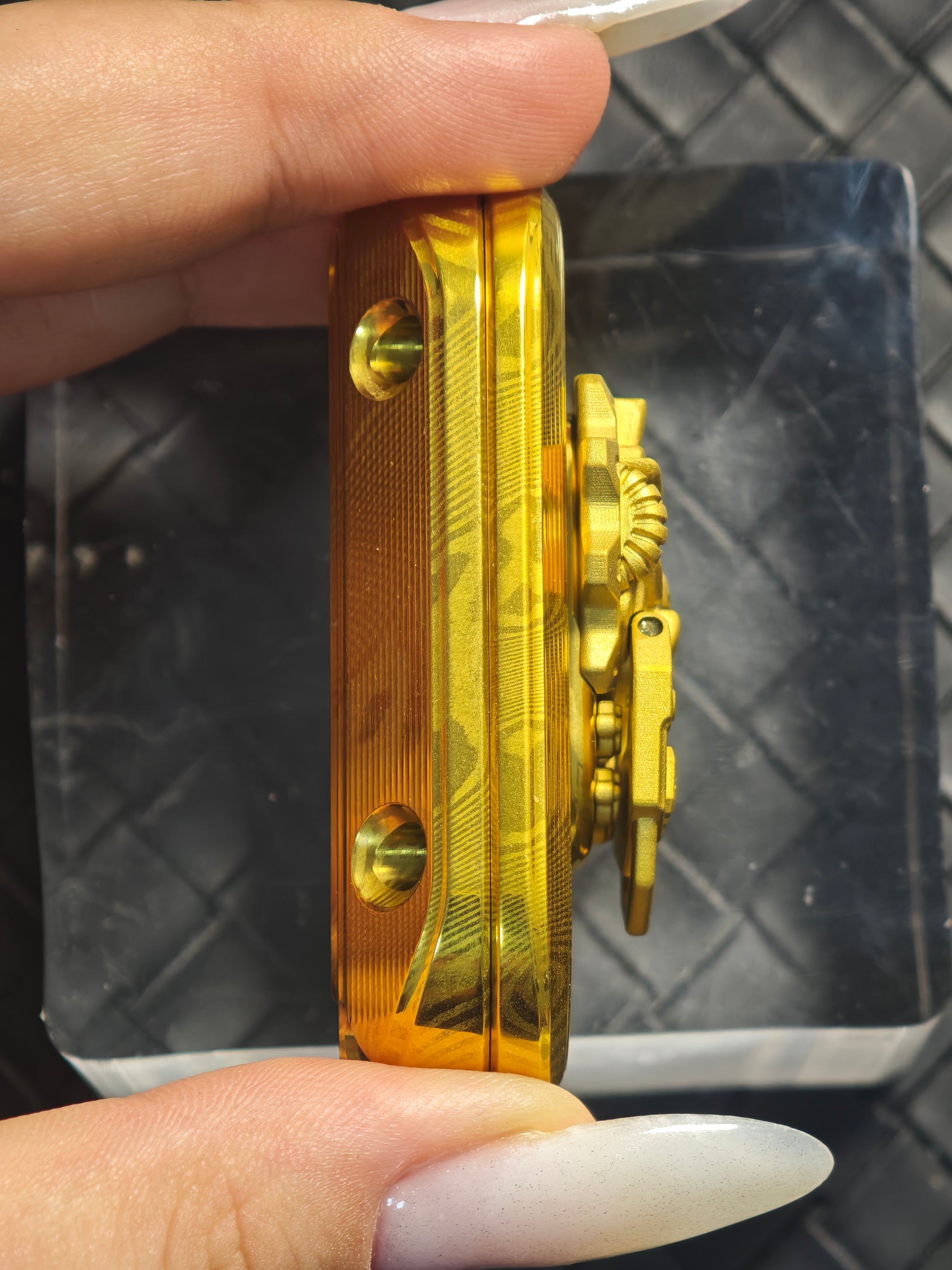 Cyber Jiaotu Damasteel Gold Plated