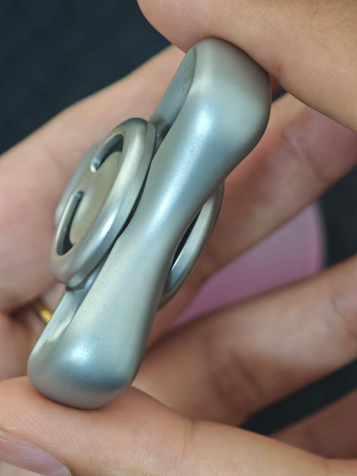 Folding Leaf Mini Stainless Steel Blasted