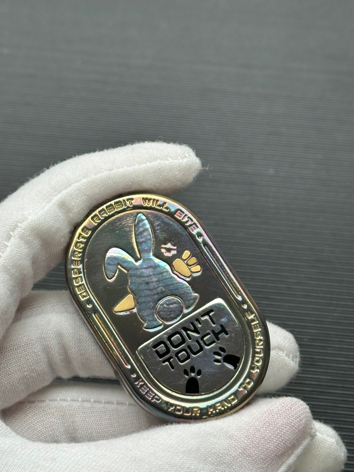 Grumpy Rabbit Rhythm Zirconium Oil Slick