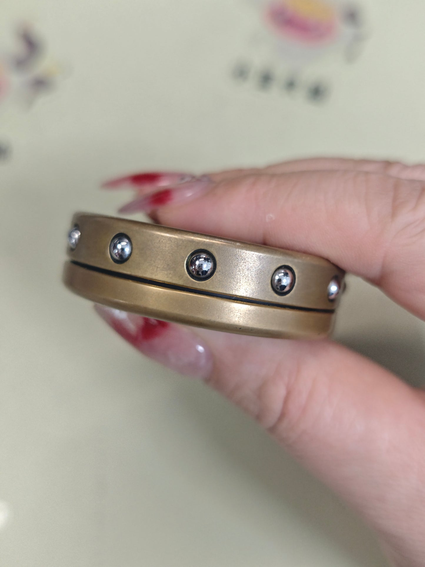 Dealer Button Brass