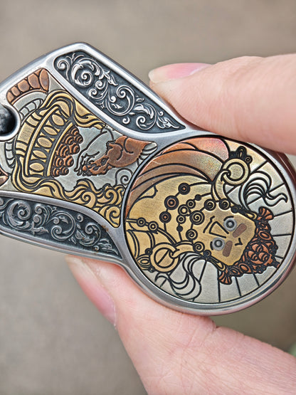 Demon Subduing Toga Tangcao Pattern Stainless Steel
