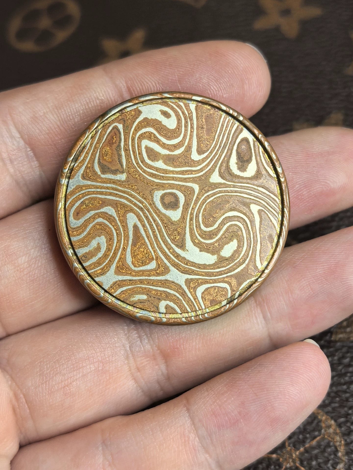 Milk Cap Mini Mokume
