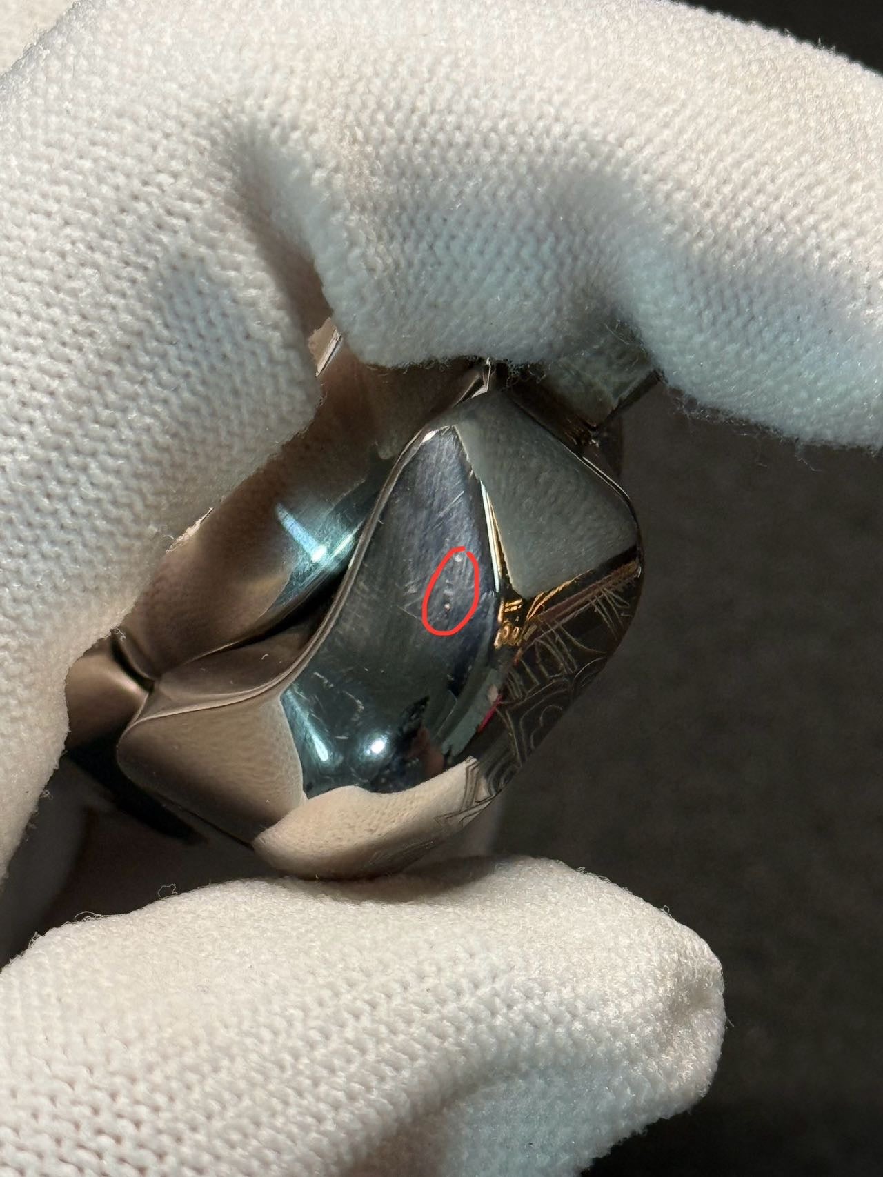Feather Titanium Engraved