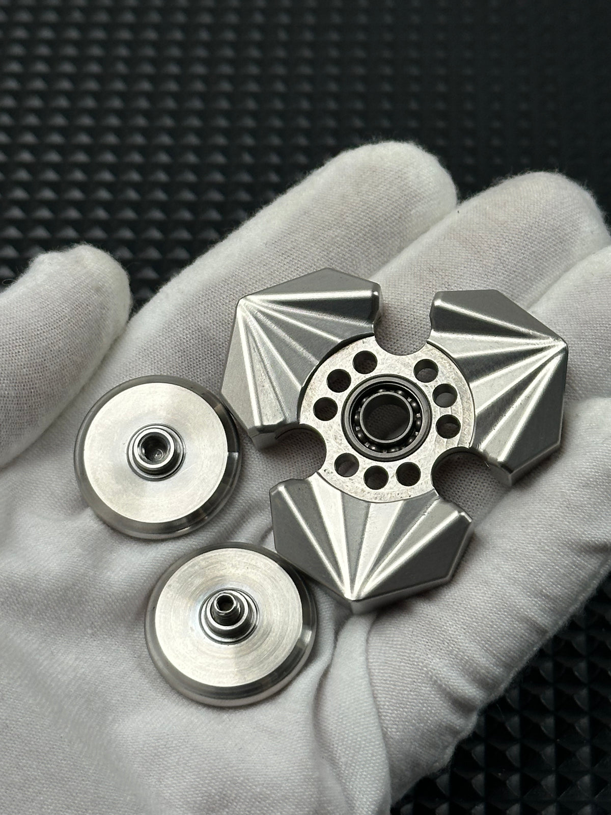 Tri Leaf Crossbone Stainless Steel