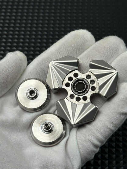 Tri Leaf Crossbone Stainless Steel